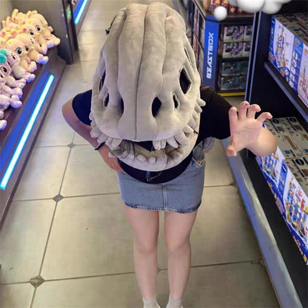 Easy Cosplay Prop - Exoskeletontwerp Dinosaurus Skeletmasker Draagbaar Grappig Grappig