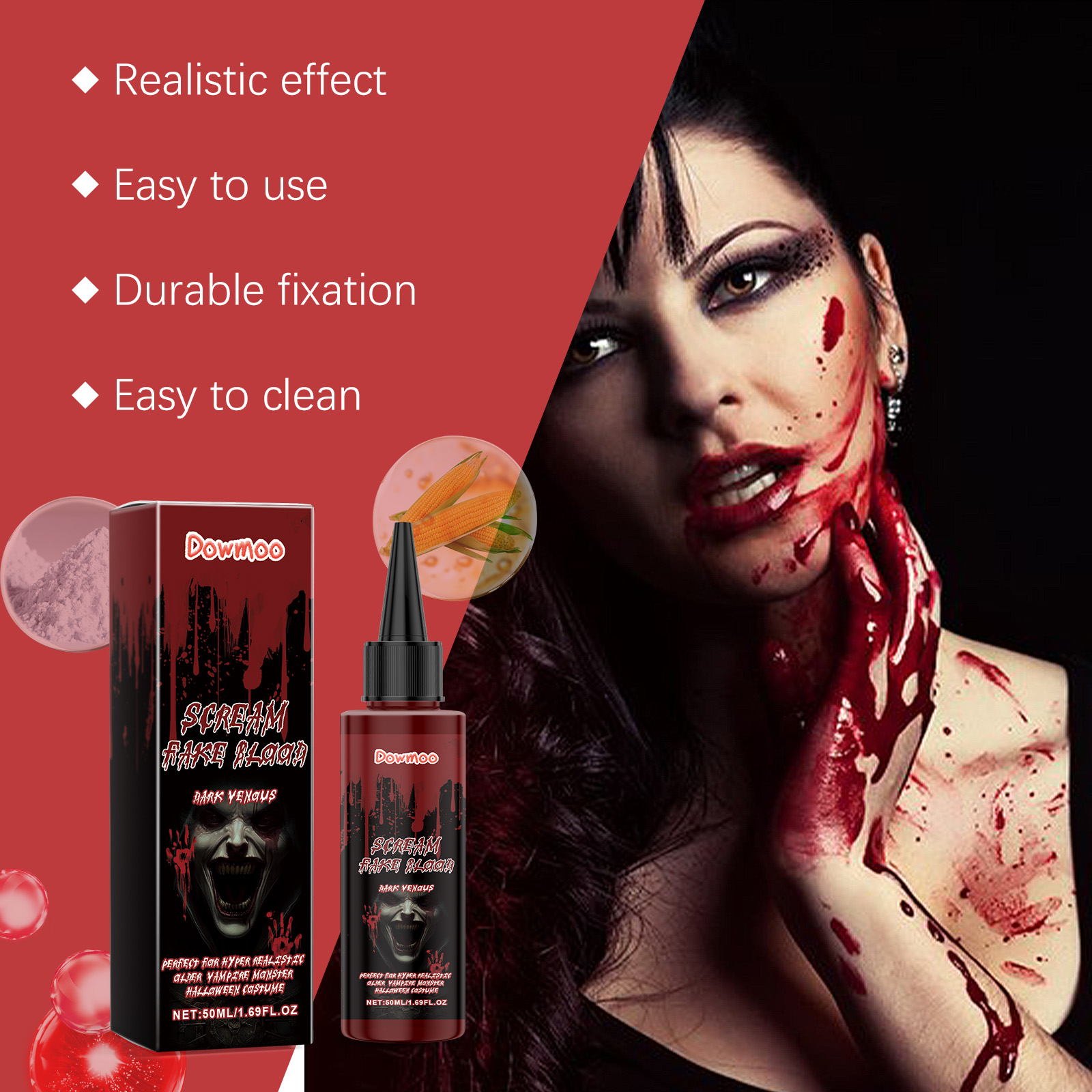 Easy Cosplay Prop - Halloween nepbloed plasma, 50ml realistisch gesimuleerd