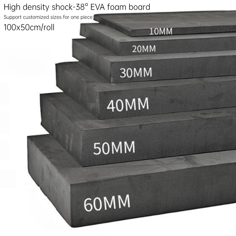 Cosplay Prop Foam Board - 100×50cm 38 ° Zwarte EVA schuimplaat