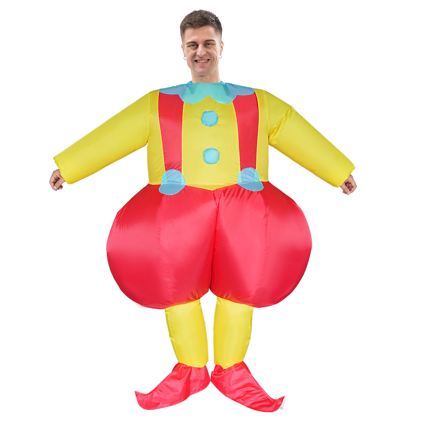 Cosplay Prop - Grote Clownkostuums opblaasbaar, opblaasbare kleding, Halloweenfeest,