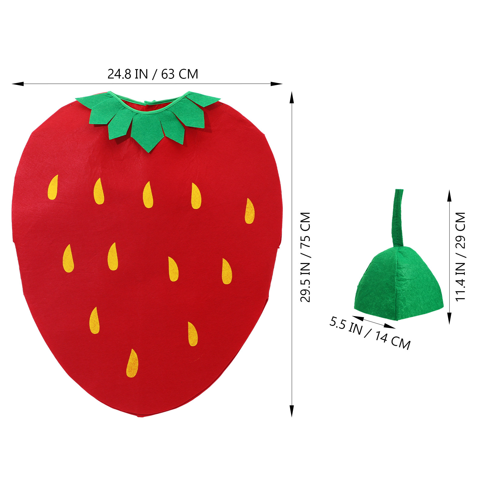 1 stuks aardbeienfruitkostuum, - Easy Cosplay Prop recensie en prijs