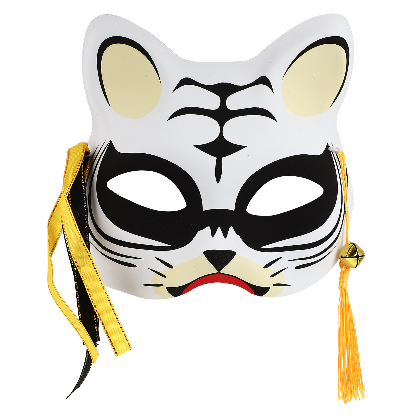 Halfmasker met tijgerprint, un - Easy Cosplay Prop recensie en prijs