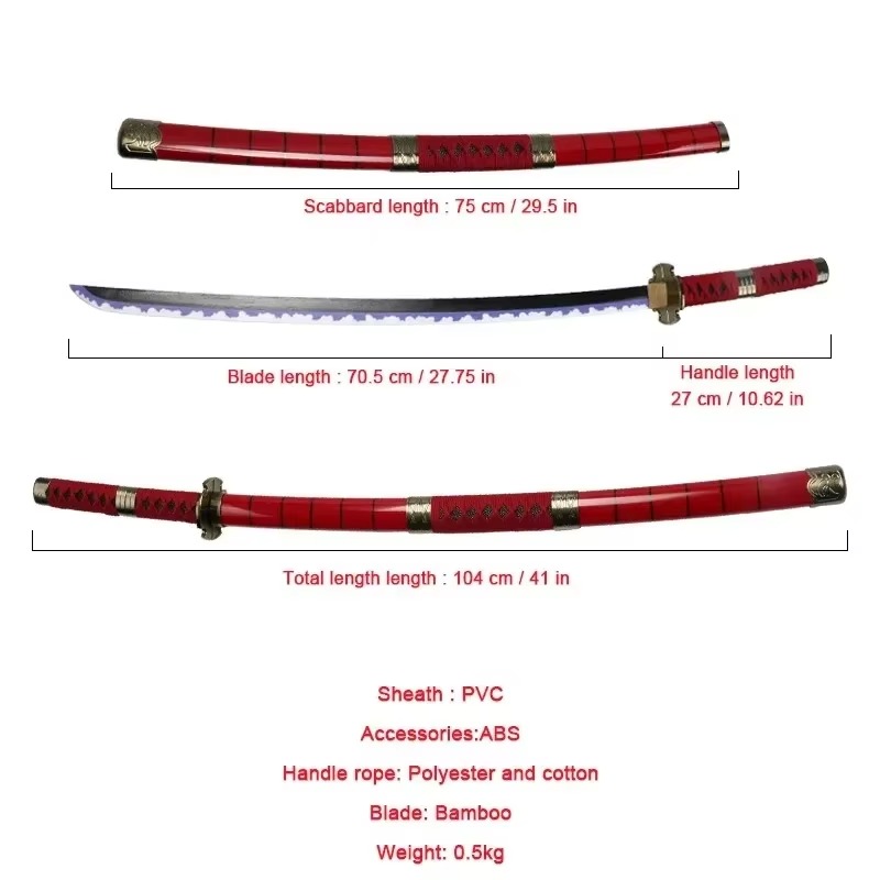 40incn Roronoa Zoro Katana Nin - Cosplay Prop Dagger recensie en prijs