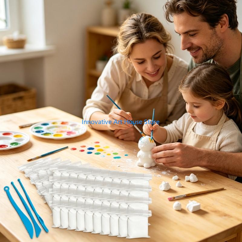 E1PC Witte zachte textuur beel - Foam Clay Sculpt recensie en prijs