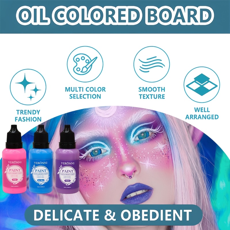 2 flessen zwart-wit gezichtsve - Cosplay Prop Paint recensie en prijs